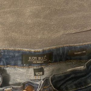 Judy blue skinny fit trouser pocket jeans non distressed